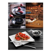 Serviesset Combi Palmer Eccentric Amefa Metropole & Pasabahce Allegra 60 delig (6 personen)