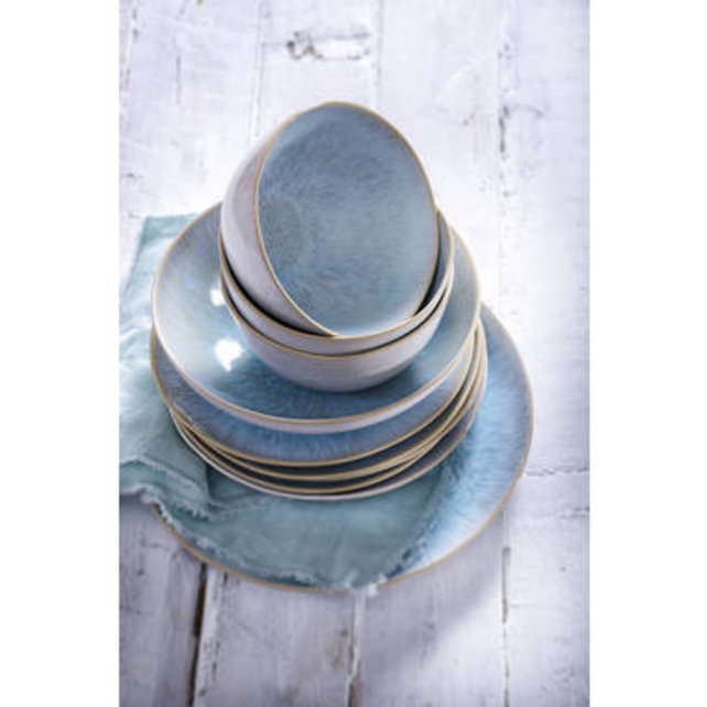 Palmer Light Blue Sea Bord 22.5 cm Blauw Stoneware 528403 Palmer Light Blue Sea Bord 22.5 cm Blauw Stoneware 528403