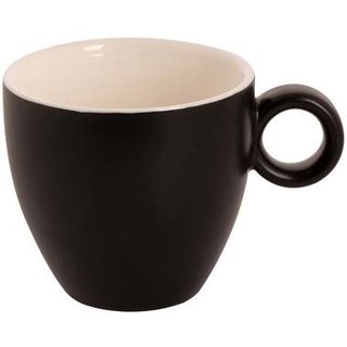 Maastricht Porselein Bart Mat Koffiekop 17 cl Zwart 532681