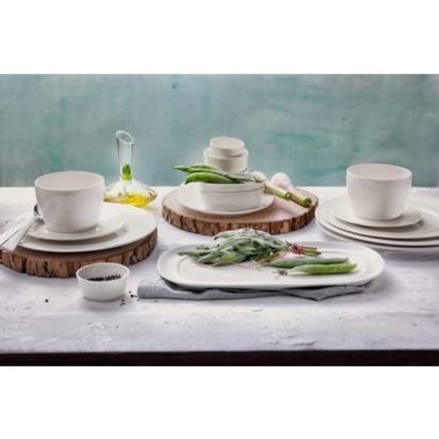 Maastricht Porselein Lux Bord 26 x 26 cm Vierkant 048 Offwhite 522560