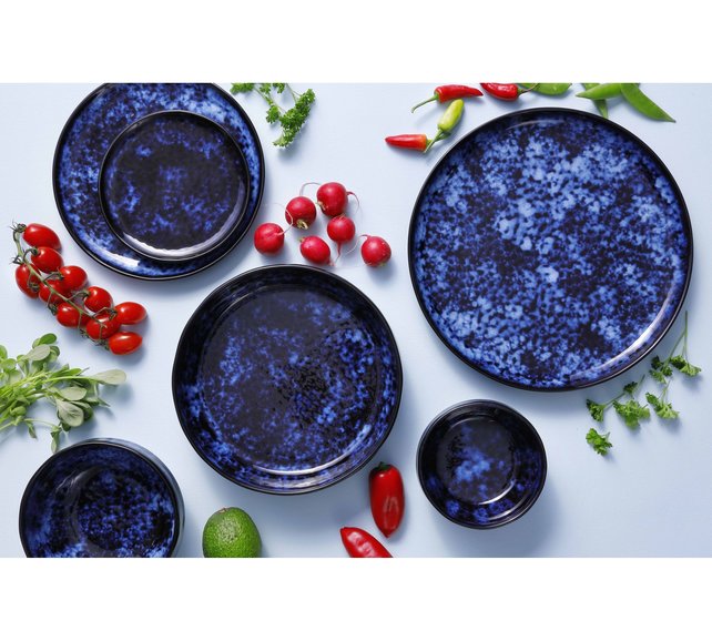 Serviesset Palmer Bama Blue 24 delig (6 personen) Stoneware Serviesset Palmer Bama Blue 24 delig (6 personen) Stoneware