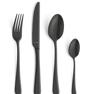 Bestekset Amefa Austin Zwart 1410 24 delig (6 personen)