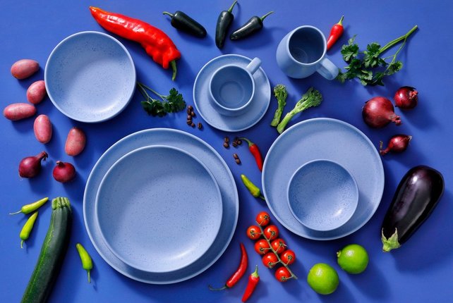 Palmer Sandy Loam Schaal 16 cm 50 cl Blauw Stoneware 533179 Palmer Sandy Loam Schaal 16 cm 50 cl Blauw Stoneware 533179
