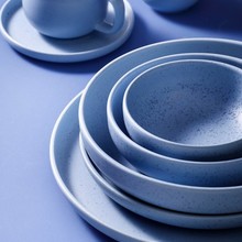 Serviesset Palmer Sandy Loam 24 delig (6 personen) Blauw Stoneware