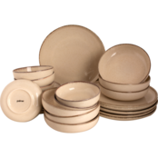 Serviesset Palmer Antigo 24 delig (6 personen) CrÃƒÂ¨me Porselein