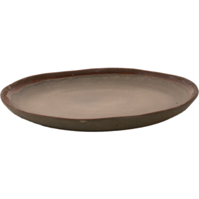 Palmer David Mucky Bord 28 cm Bruin Stoneware 532541 Palmer David Mucky Bord 28 cm Bruin Stoneware 532541