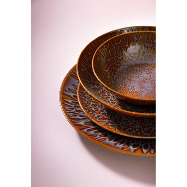 Palmer Magmatic Bord diep 22 cm Bruin Stoneware 533186 Palmer Magmatic Bord diep 22 cm Bruin Stoneware 533186