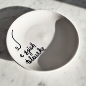 Bord 20cm "E sjiek teleurke" Bord 20cm "E sjiek teleurke"