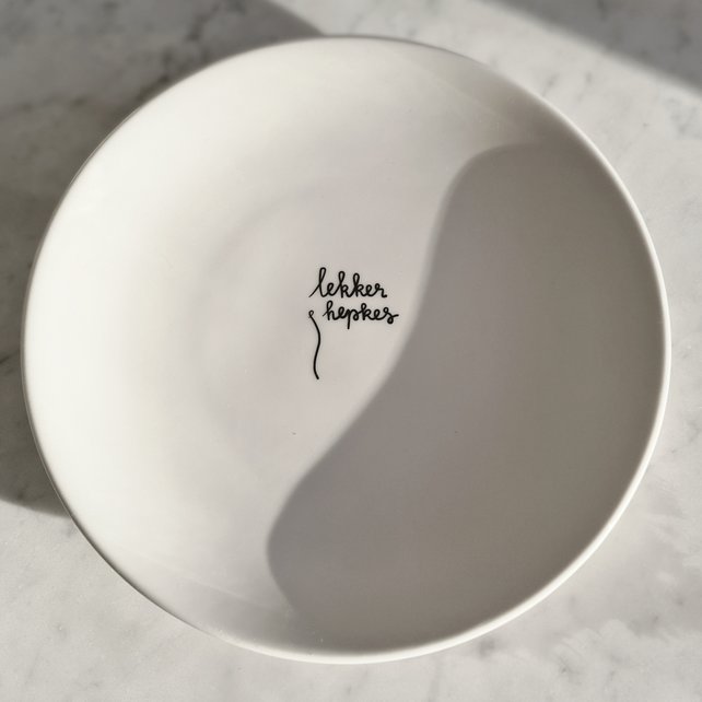 Bord 27cm "Lekker hepkes" Bord 27cm "Lekker hepkes"