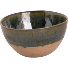 Palmer Wisteria Schaal 15 cm 80 cl Groen Beige Stoneware 532182