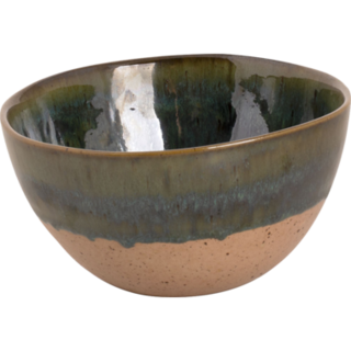 Palmer Wisteria Schaal 15 cm 80 cl Groen Beige Stoneware 532182