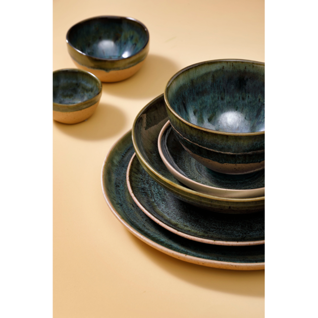 Serviesset Palmer Wisteria 24 delig (6 personen) Groen Beige Stoneware