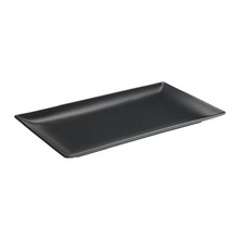 Inspire Asia Black bord rechthoek L330xB170mm mat zwart 612430