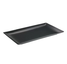 Inspire Asia Black bord rechthoek L310xB210mm mat zwart 612074