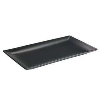 Inspire Asia Black bord rechthoek L310xB210mm mat zwart 612074