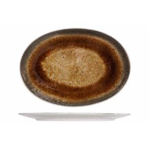 Cosy & Trendy Iris Brown Bord 30X17CM Ovaal 4694295