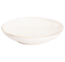 Maastricht Porselein Ligne D'or Bord diep 19 cm Wit Goud Porselein 534408