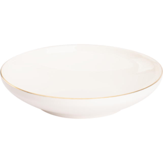 Serviesset Maastricht Porselein Ligne d'or 24 delig (6 personen) Wit Goud Porselein