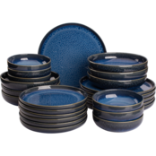Serviesset Palmer Jory 24 delig (6 personen) Blauw Stoneware Serviesset Palmer Jory 24 delig (6 personen) Blauw Stoneware