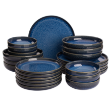 Serviesset Palmer Jory 24 delig (6 personen) Blauw Stoneware