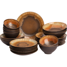 Serviesset Palmer Cecil 24 delig (6 personen) Bruin Stoneware