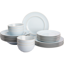 Serviesset Palmer Barolo 24 delig (6 personen) Lichtblauw Stoneware