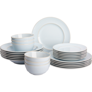 Serviesset Palmer Barolo 24 delig (6 personen) Lichtblauw Stoneware