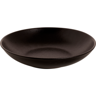 Mammoet Moon Bord diep 21.5 cm Zwart Stoneware 533494