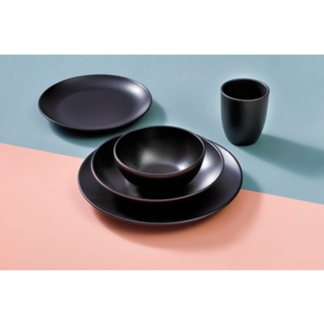 Mammoet Moon Schaal 15 cm Zwart Stoneware 533496 Mammoet Moon Schaal 15 cm Zwart Stoneware 533496