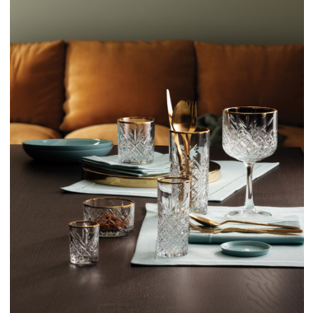 Pasabahce Timeless Longdrink 45 cl - Transparant Goud 4 stuk(s) 532562 Pasabahce Timeless Longdrink 45 cl - Transparant Goud 4 stuk(s) 532562