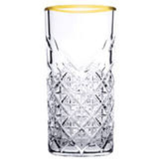 Pasabahce Timeless Longdrink 45 cl - Transparant Goud 4 stuk(s) 532562