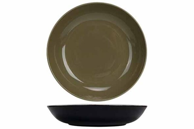 Cosy & Trendy Jaxx Olive green Diep Bord 24CM 6123324