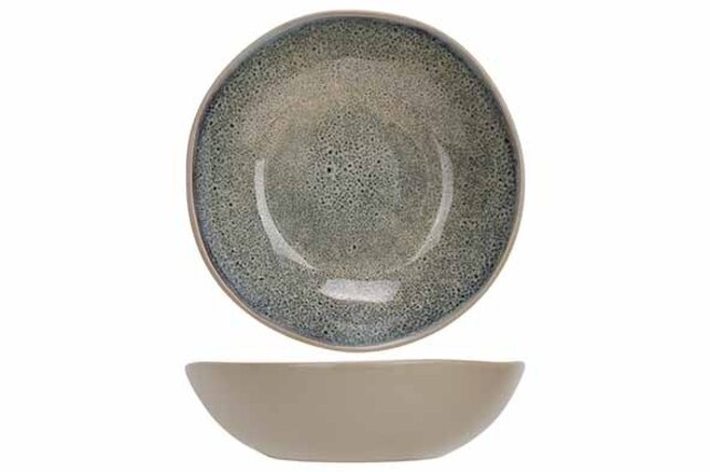 Cosy & Trendy Oona Sand-Green Diep bord 19XH5,5CM 73CL 9545019 Cosy & Trendy Oona Sand-Green Diep bord 19XH5,5CM 73CL 9545019