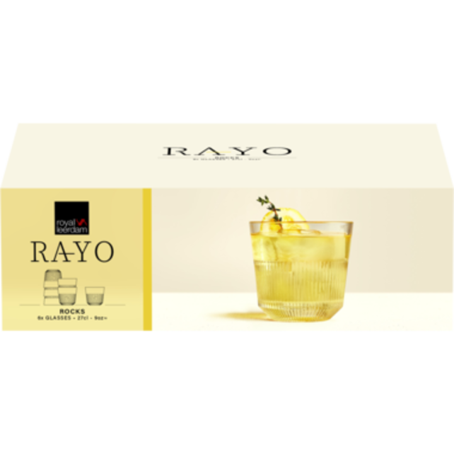 Royal Leerdam Rayo Tumbler 26.5 cl Transparant 6 stuk(s) 532466 Royal Leerdam Rayo Tumbler 26.5 cl Transparant 6 stuk(s) 532466