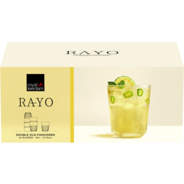 Royal Leerdam Rayo Tumbler 32 cl Transparant 6 stuk(s) 532465 Royal Leerdam Rayo Tumbler 32 cl Transparant 6 stuk(s) 532465