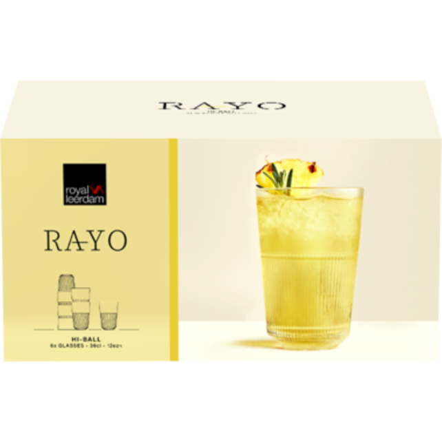Royal Leerdam Rayo Longdrink 36 cl - Transparant 6 stuk(s) 532464 Royal Leerdam Rayo Longdrink 36 cl - Transparant 6 stuk(s) 532464