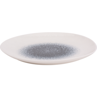 Maastricht Porselein Mineralis Grey Bord 25cm Organic Wit Grijs 534910