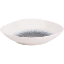 Maastricht Porselein Mineralis Grey Bord diep 20cm Organic Wit Blauw Grijs 534911