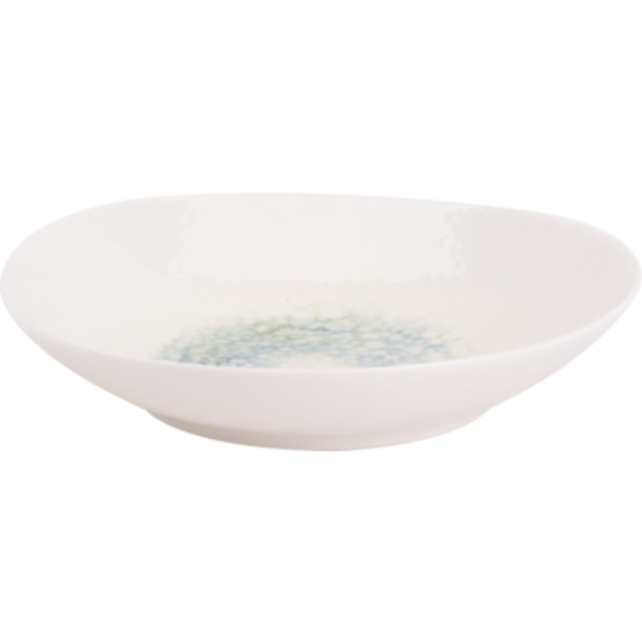 Serviesset Maastricht Porselein Mineralis Aqua 24 delig (6 personen) Organic Wit Blauw