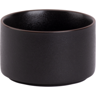 Maastricht Porselein Cafe Noir Schaal Hoog 10 cm Zwart Porselein 535067