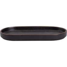 Maastricht Porselein Cafe Noir Bord 22x11 cm Ovaal Zwart Porselein 535074