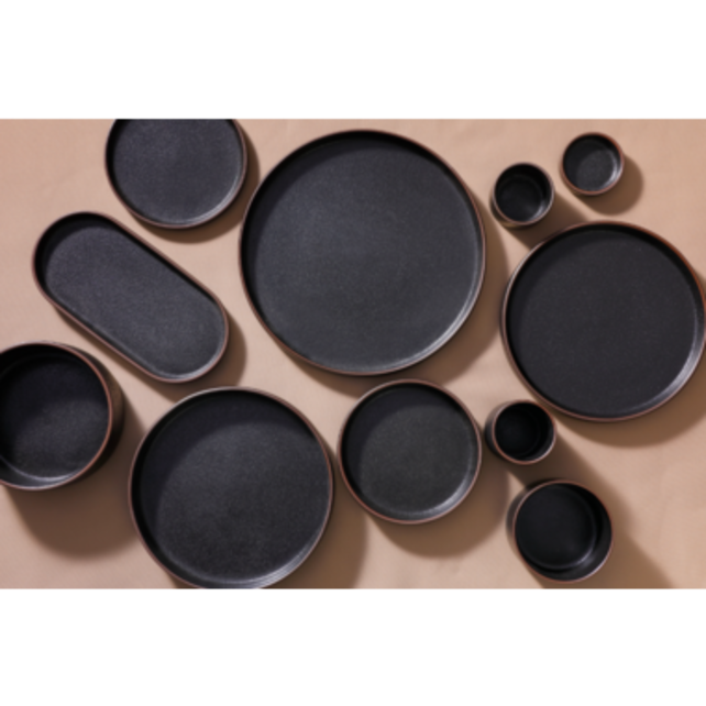 Maastricht Porselein Cafe Noir Bord diep 15 cm Zwart Porselein 535068