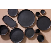 Maastricht Porselein Cafe Noir Bord 26 cm Zwart Porselein 535073