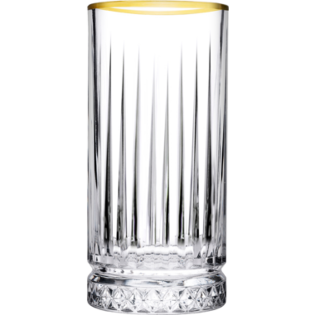 Pasabahce Elysia Longdrink 28 cl - Transparant Goud 4 stuk(s) 534792