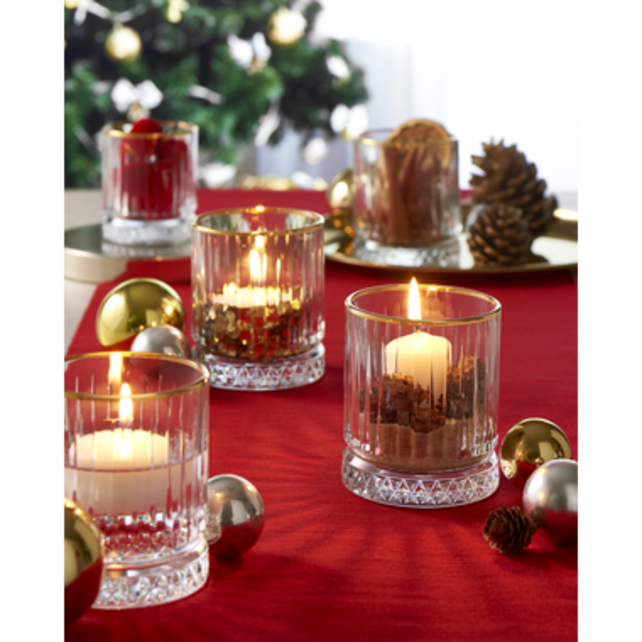 Pasabahce Elysia Tumbler 21 cl Transparant Goud 4 stuk(s) 534862