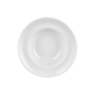 By Bone Helix White Bord diep 27 cm Wit Porselein 535311