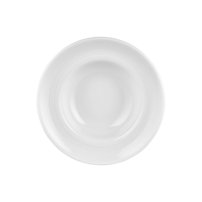 By Bone Helix White Bord diep 27 cm Wit Porselein 535311 By Bone Helix White Bord diep 27 cm Wit Porselein 535311