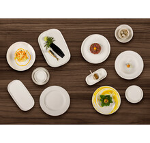 Serviesset By Bone Helix White 24 delig (6 personen) Wit Porselein