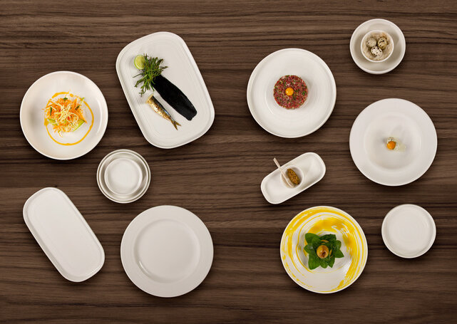 Serviesset By Bone Helix White 24 delig (6 personen) Wit Porselein