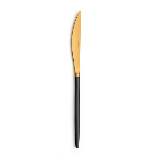 Amefa 1114 Soprano Tafelmes 23 cm Goud Zwart 535350 Amefa 1114 Soprano Tafelmes 23 cm Goud Zwart 535350